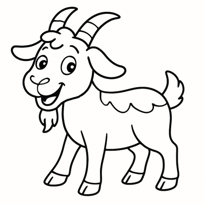 Goat Coloring Pages for Kids 2026 – Cute and Adorable Designs
