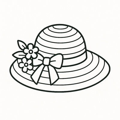 Hat Coloring Pages for Kids 2026 – Cute and Fun Designs