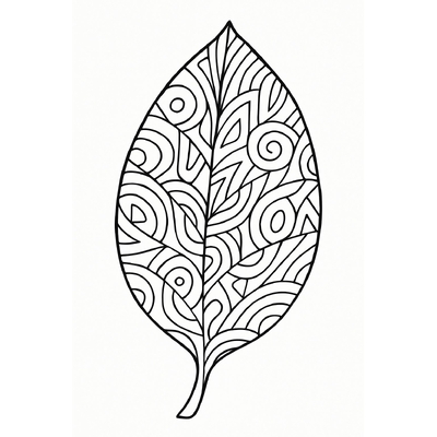 Leaf Coloring Pages for Kids 2026 – Cute and Adorable Designs