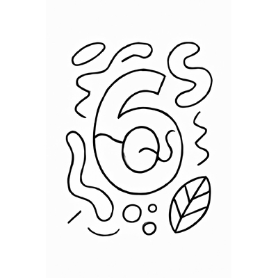 Number 6 Coloring Pages for Kids 2026 – Creative Coloring Sheets
