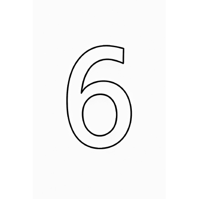 Number 6 Coloring Pages for Kids 2026 – Creative Coloring Sheets