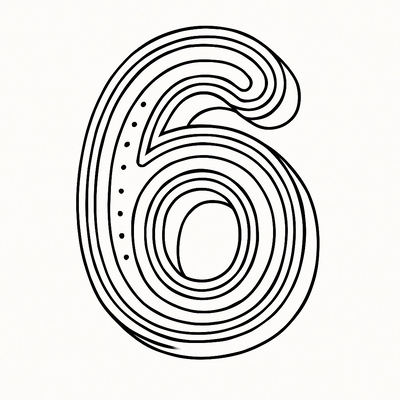 Number 6 Coloring Pages for Kids 2026 – Creative Coloring Sheets