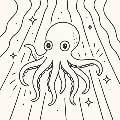 Octopus Coloring Pages for Kids 2026 – Free PDF Download