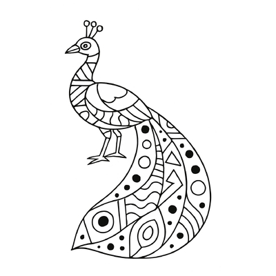 Peacock Coloring Pages for Kids 2026 – Beautiful and Eye-Catching Designs