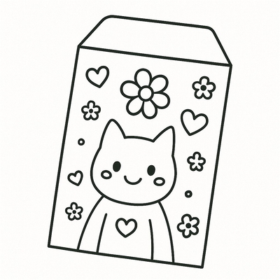 Red Envelope Coloring Pages for Kids 2026 – Free PDF Download