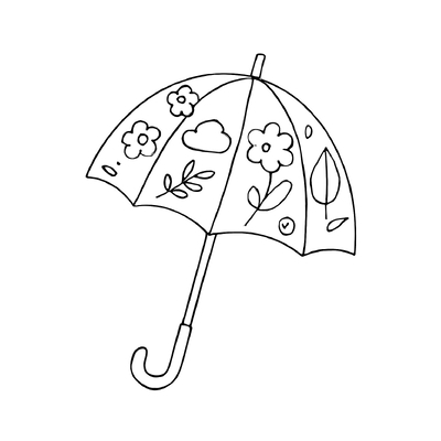 Umbrella Coloring Pages for Kids 2026 – Cute and Fun Designs