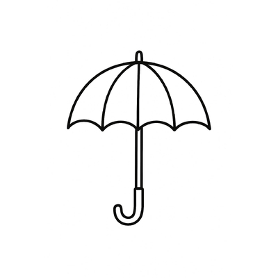 Umbrella Coloring Pages for Kids 2026 – Cute and Fun Designs