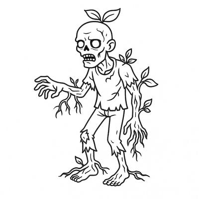 Zombie Coloring Pages for Kids - Zombie Coloring Sheets 2026