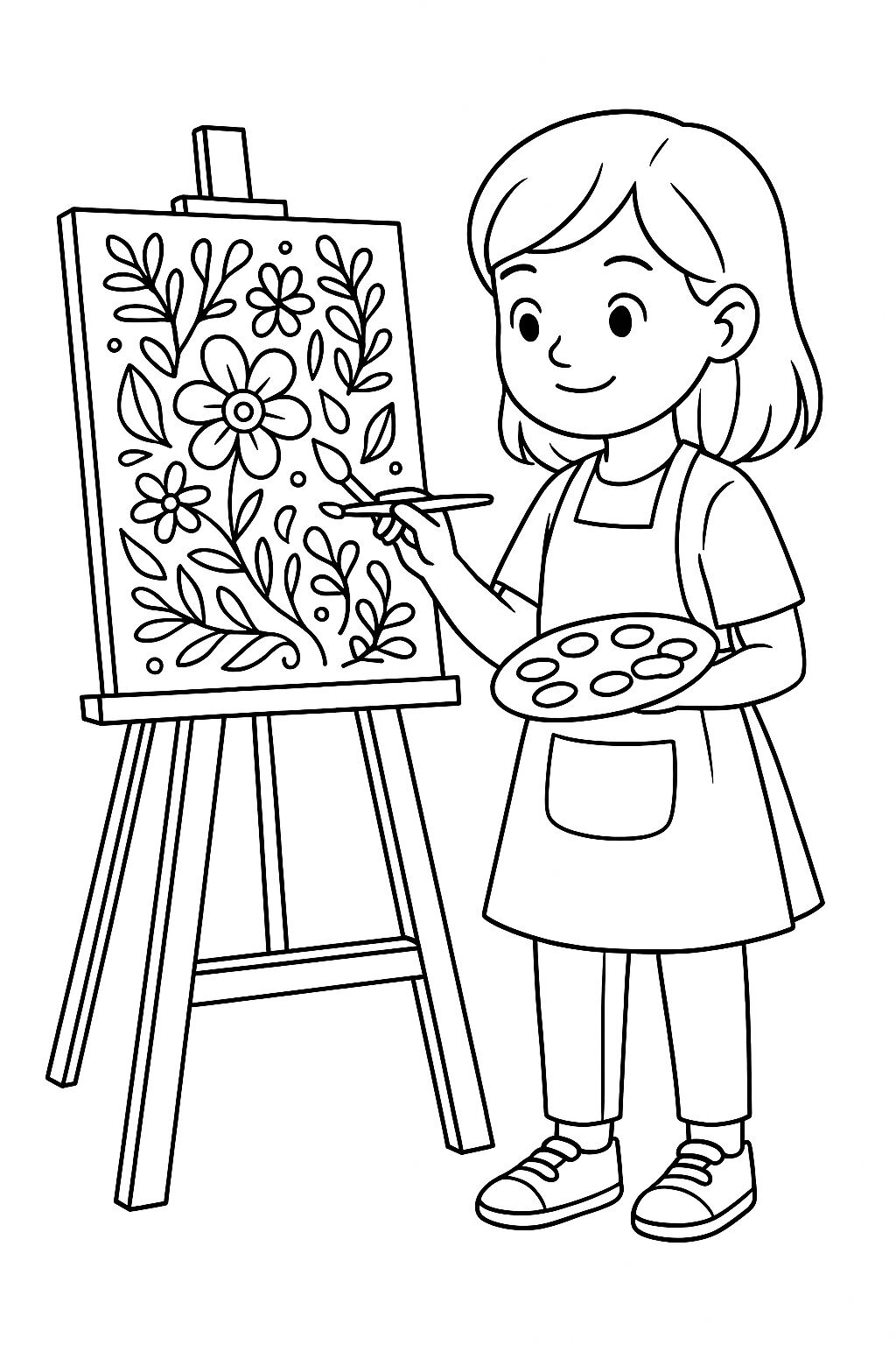 Girl with an Artwork