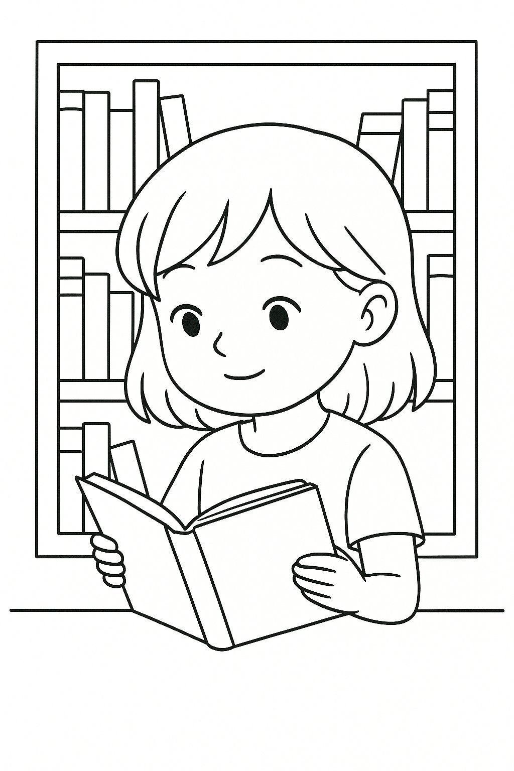 Girl Reading a Book