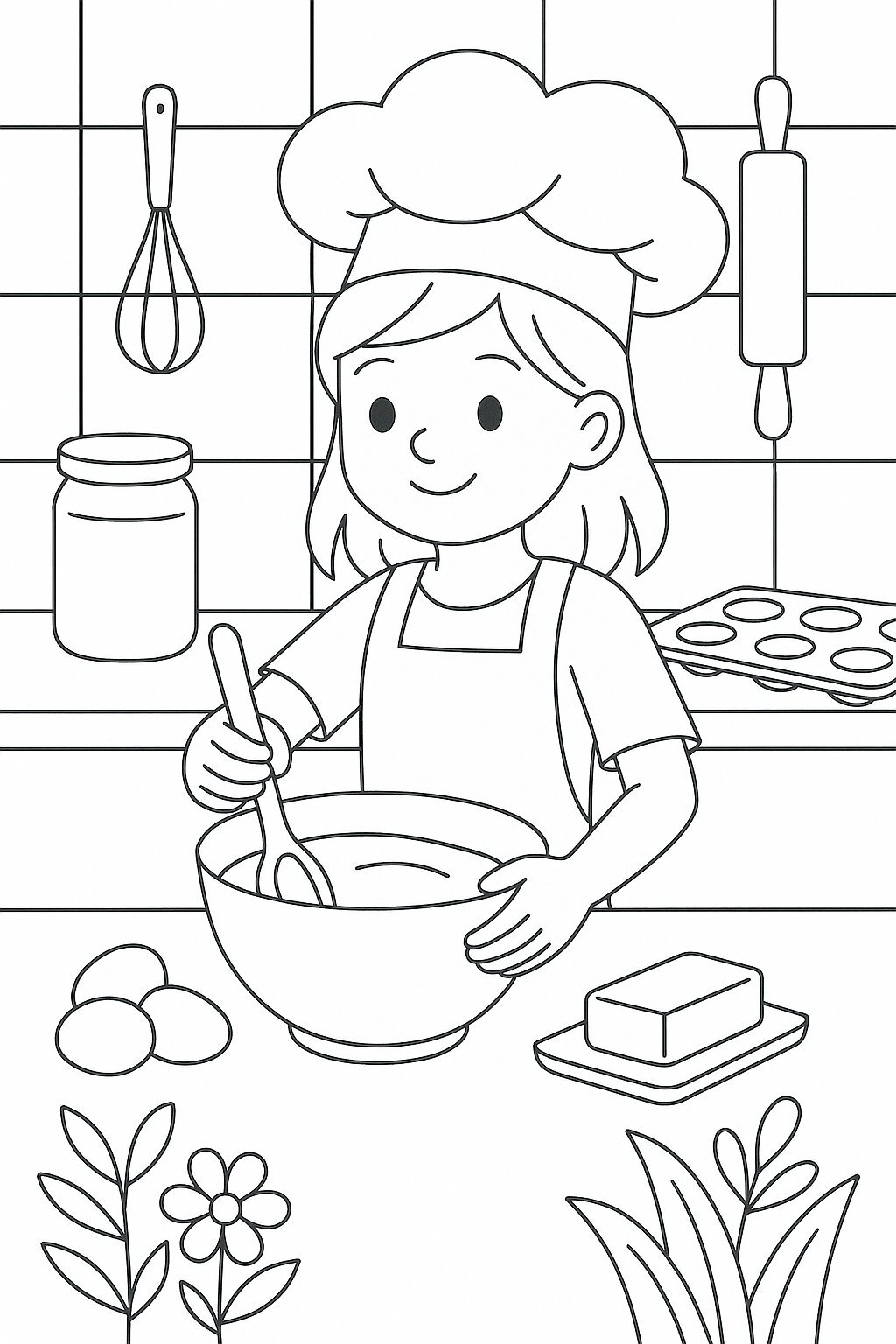 Girl Baking