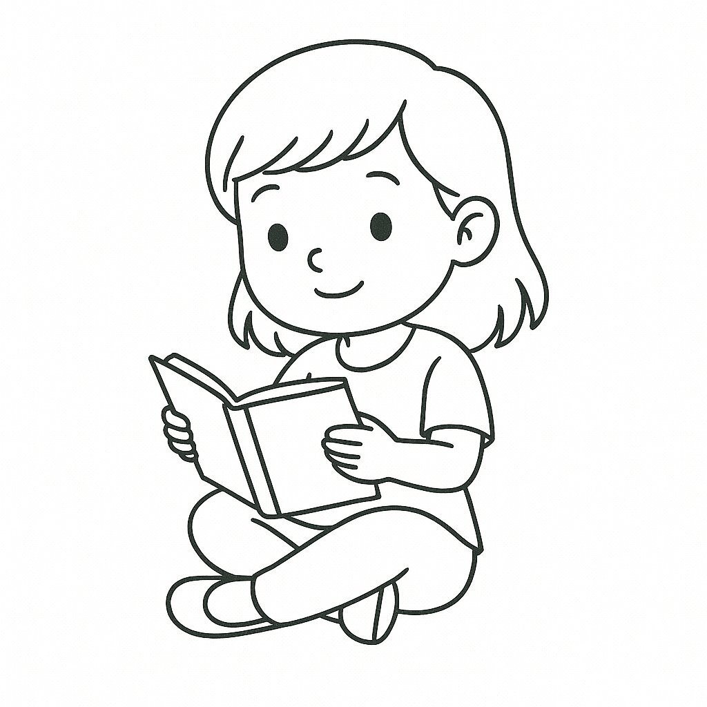 Girl Reading a Book