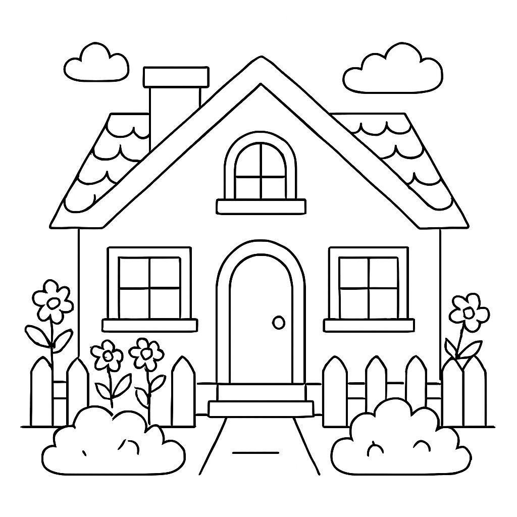 House Drawing Template