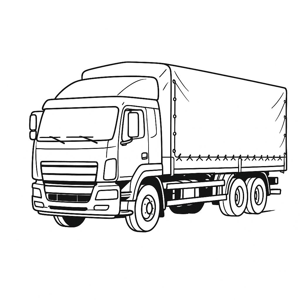 Tarpaulin Container Truck