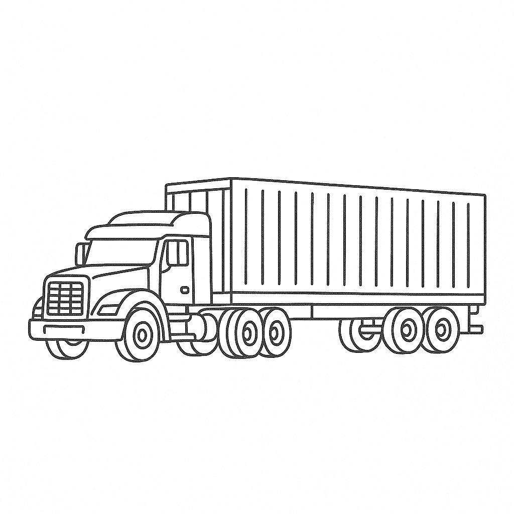 Traditional Container Truck
