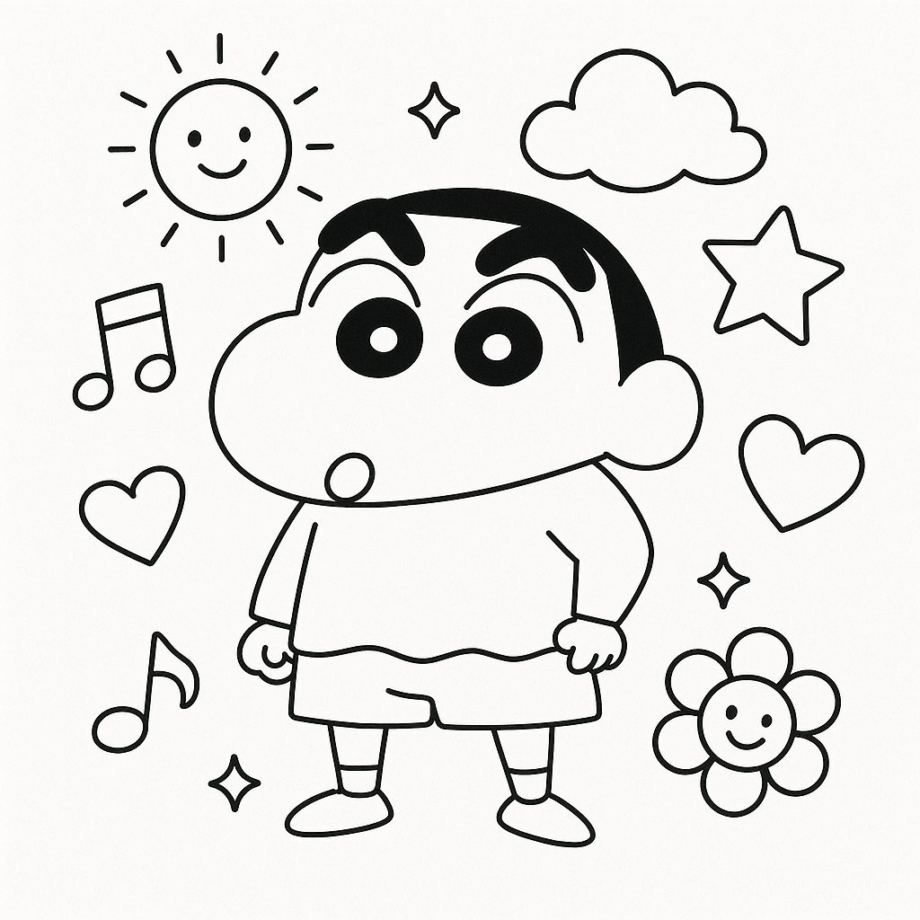 Shin in the Cartoon World