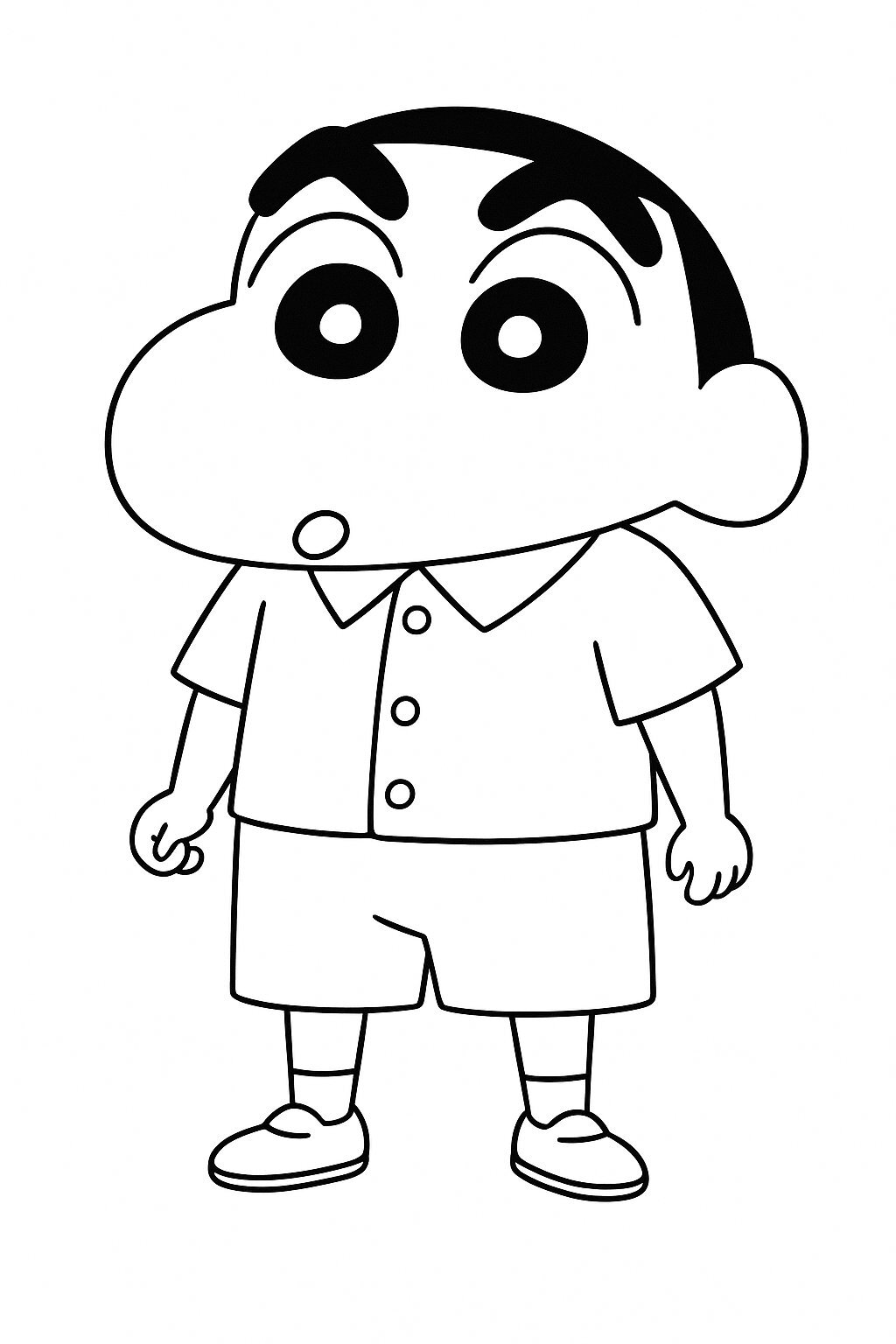 Shin in a School Uniform