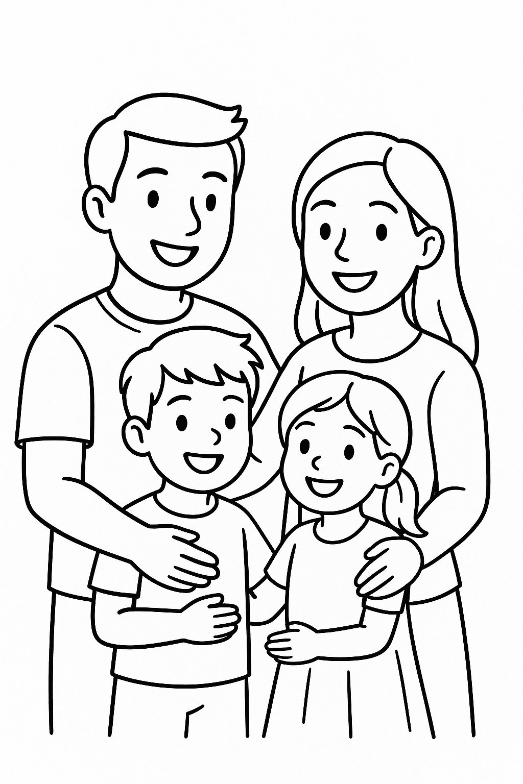 Family Coloring Page