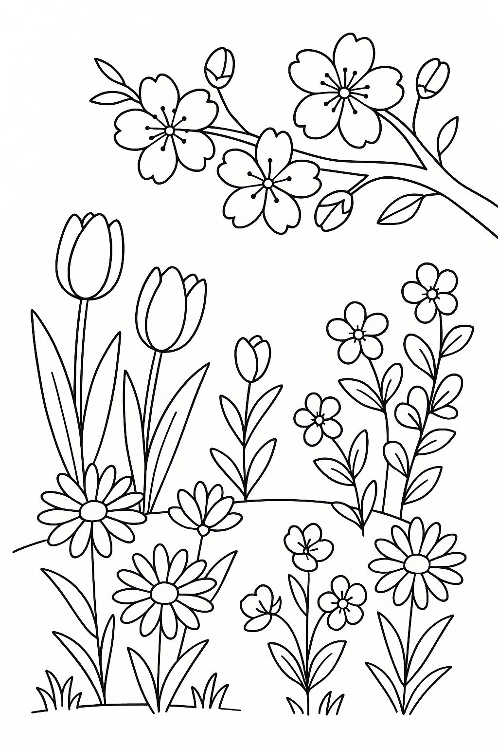Spring Flower Garden
