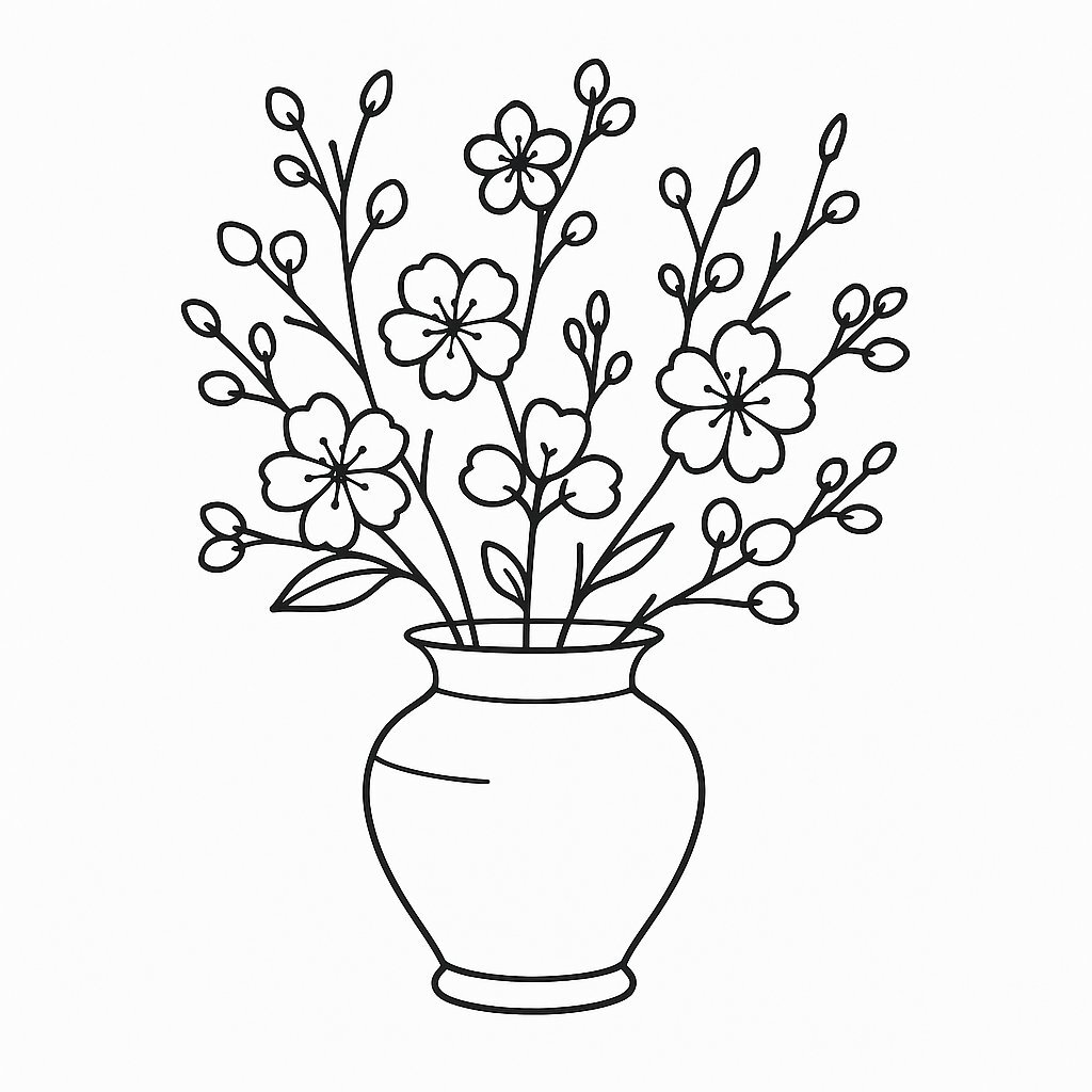 Spring Flower Vase