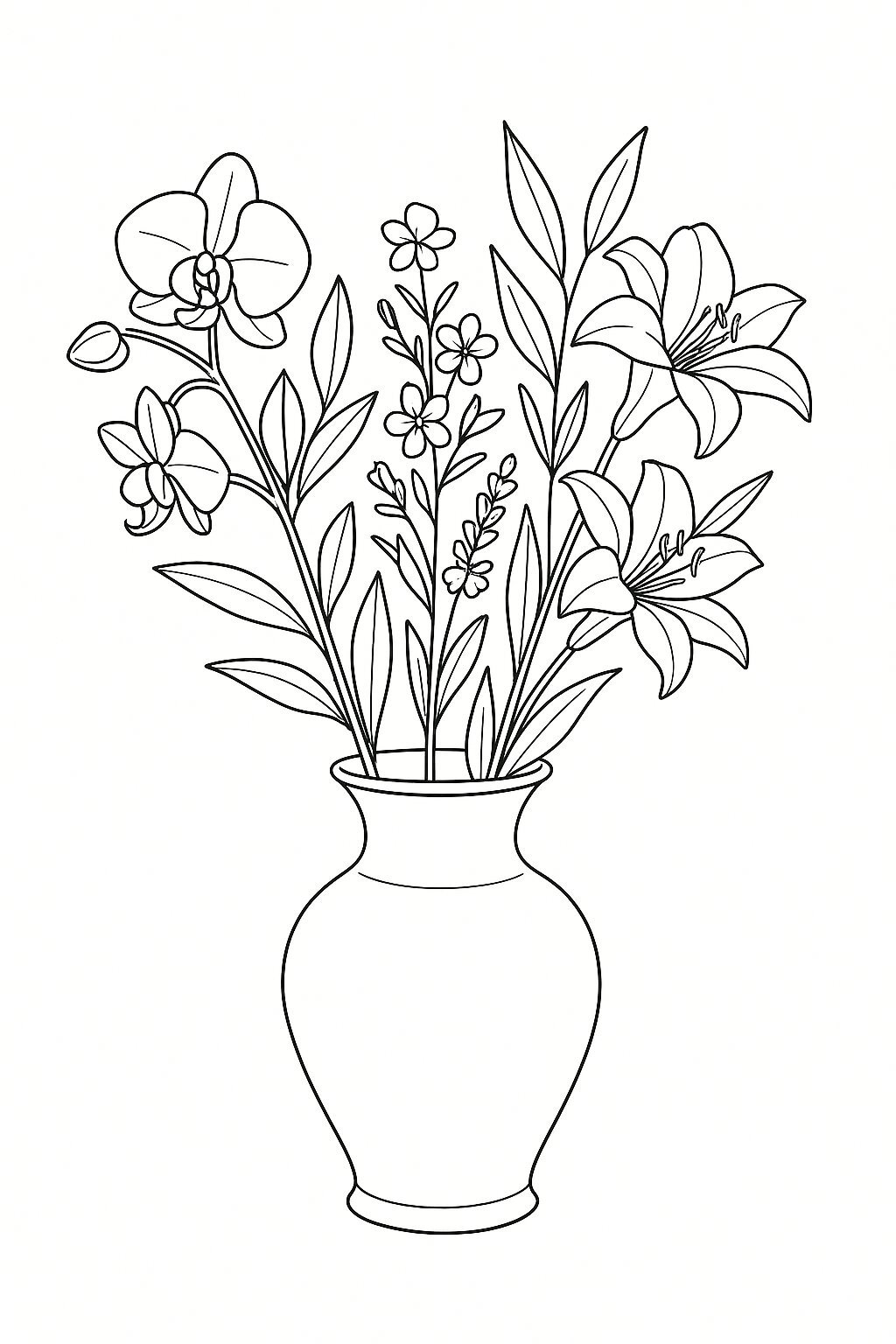 Flower Vase Coloring Pages for Kids – Coloring Sheets 2026