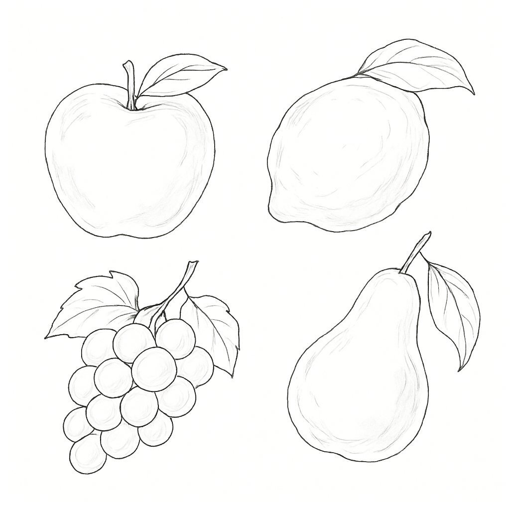 Watercolor Fruit Illustrations