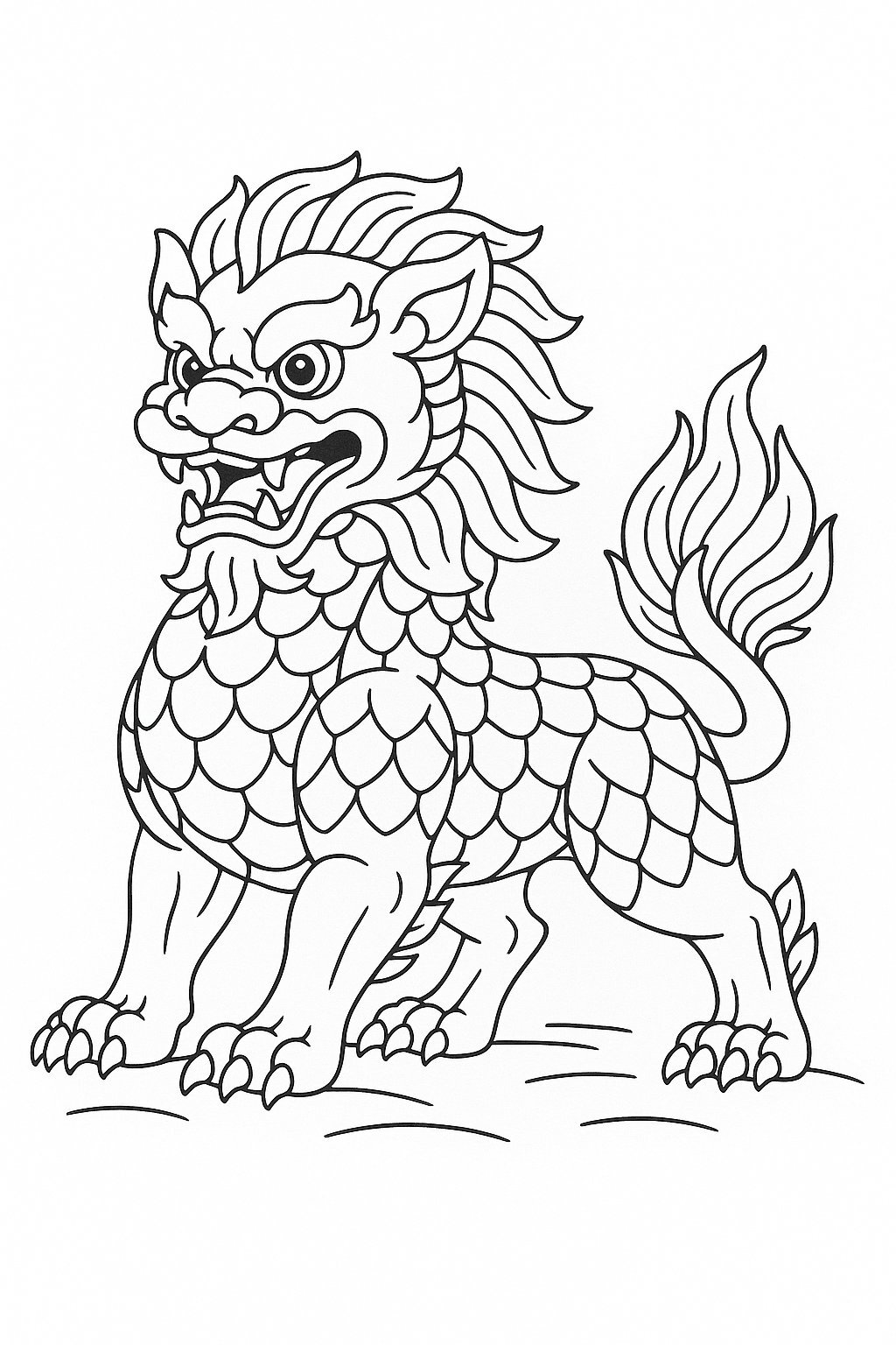 Lion Dance Symbolizing Strength