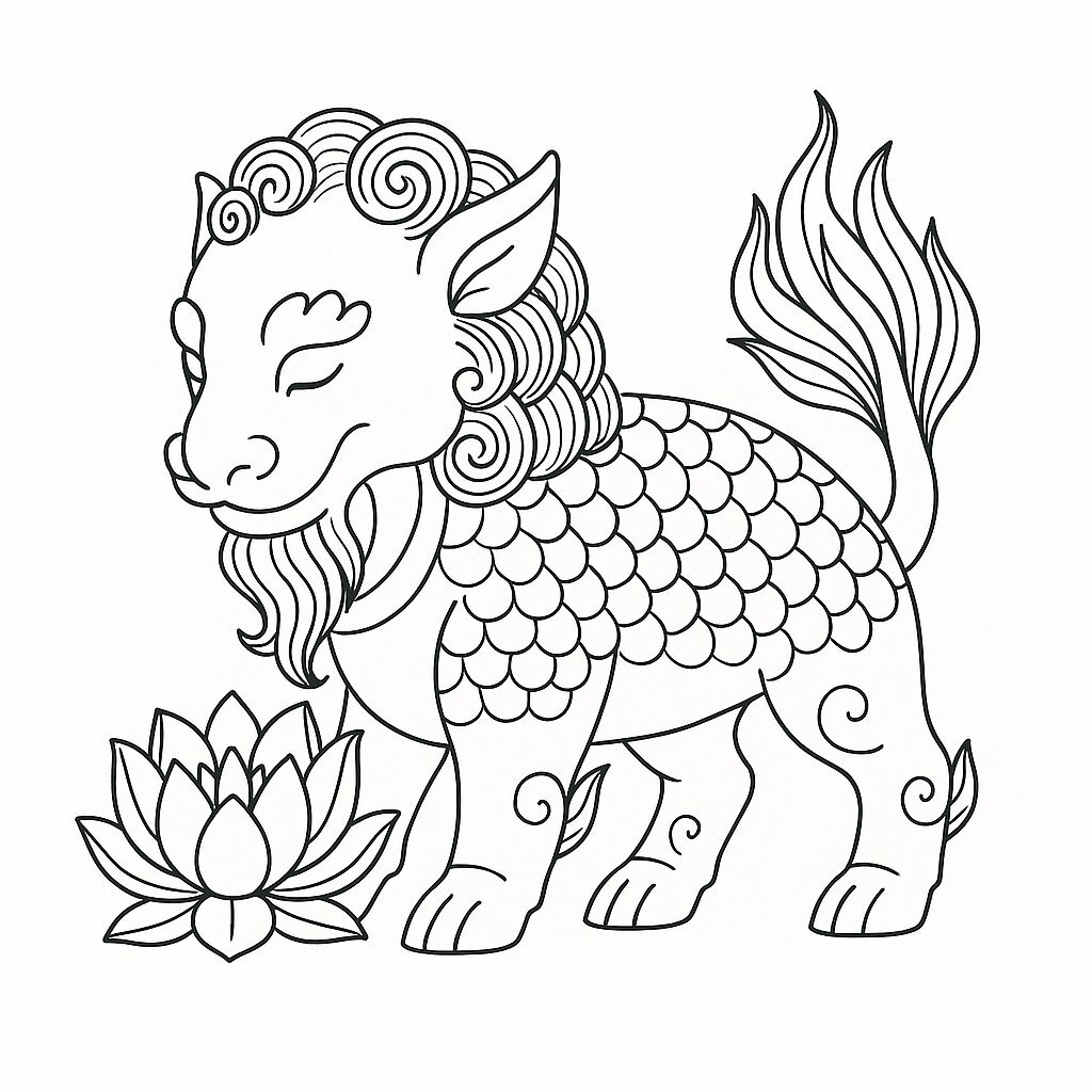 Lion Dance Coloring Pages for Kids – Unicorn Head Coloring Sheets 2026