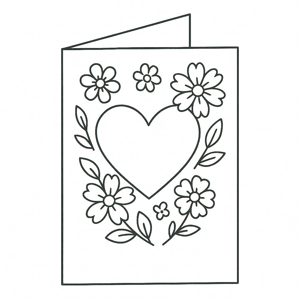 March 8 Coloring Cards for Kids 2026 - International Women’s Day Coloring Pages
