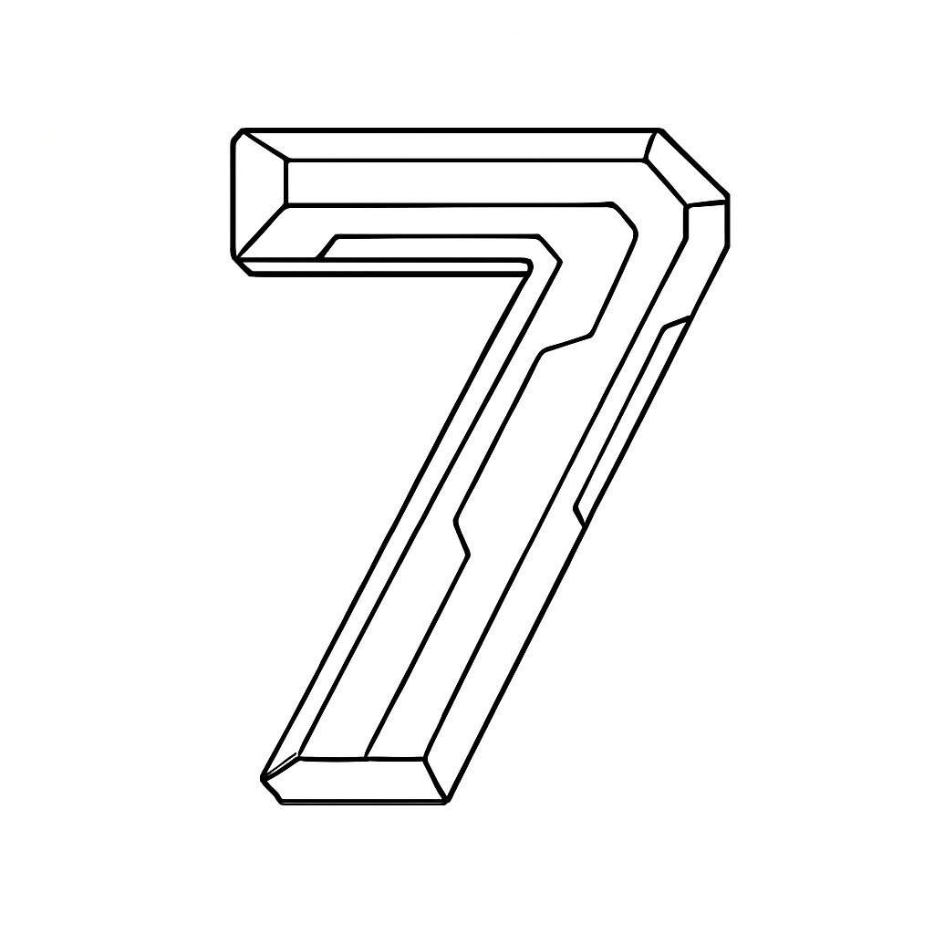 Futuristic Number 7