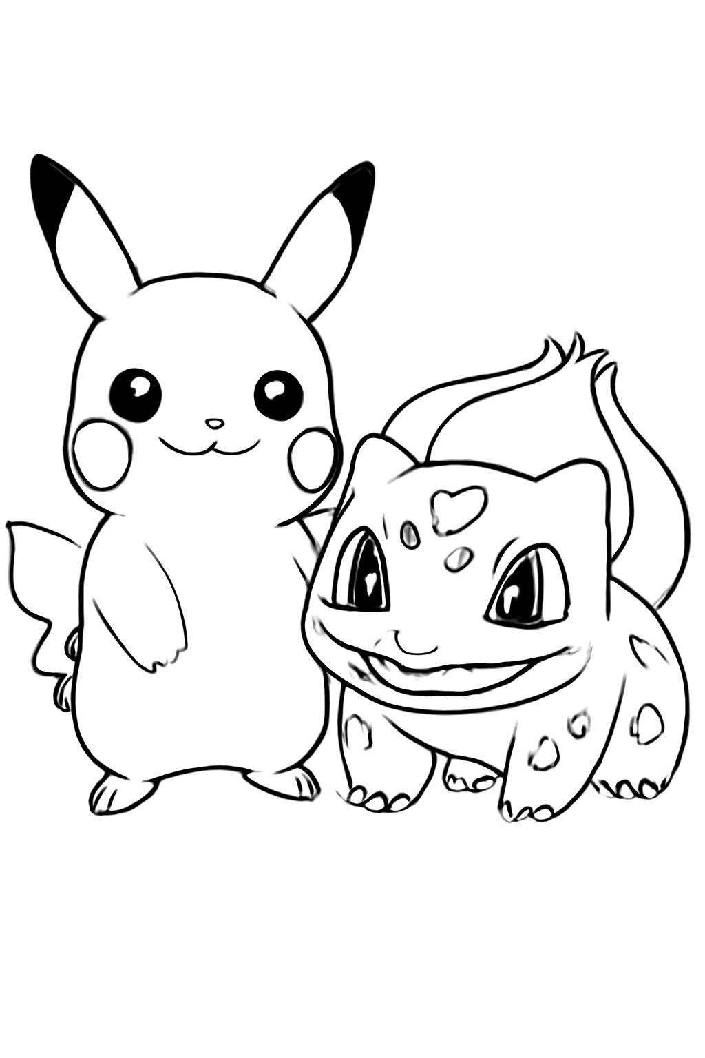 Pikachu and Bulbasaur