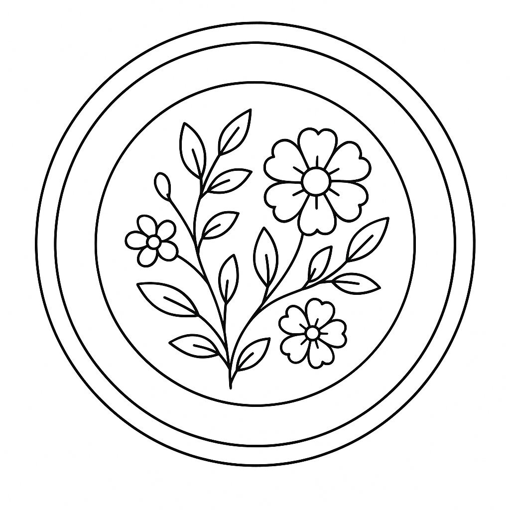 Floral Decorative Plate