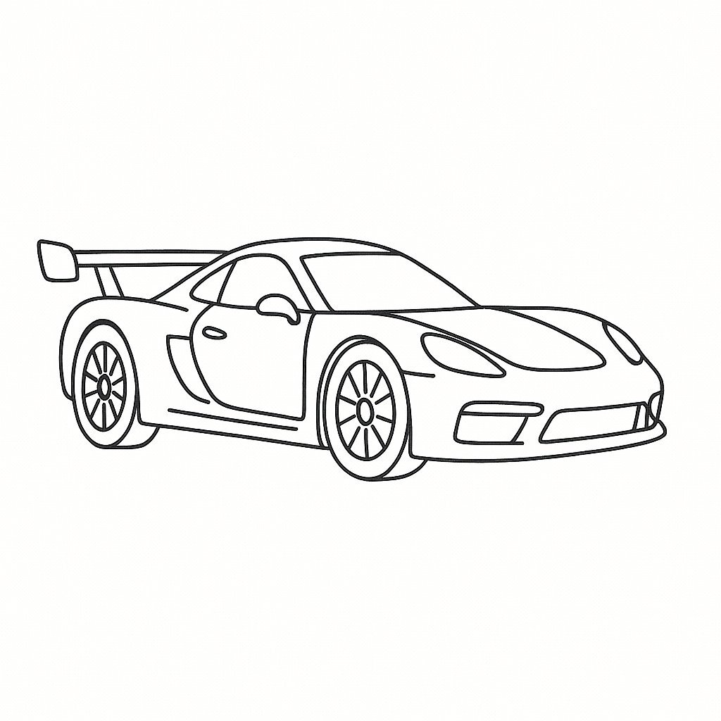 High-Speed Racing Car
