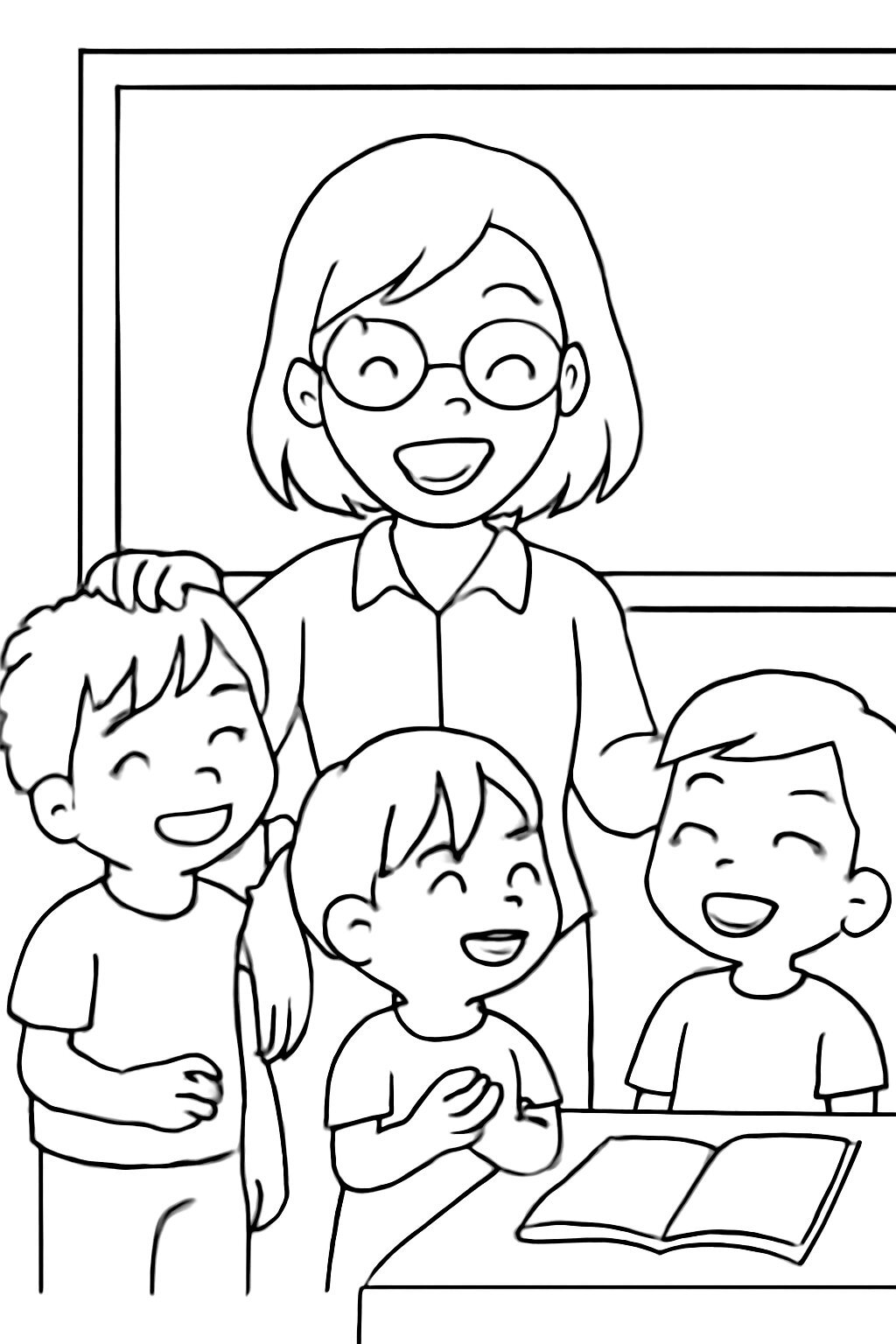 Teacher Having Fun with Students