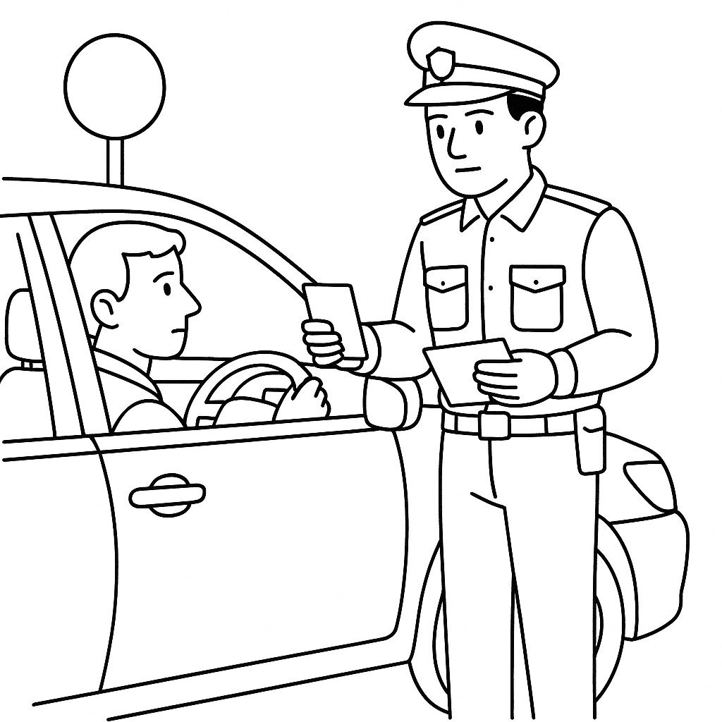 Traffic Police Coloring Pages for Kids – Coloring Sheets 2026