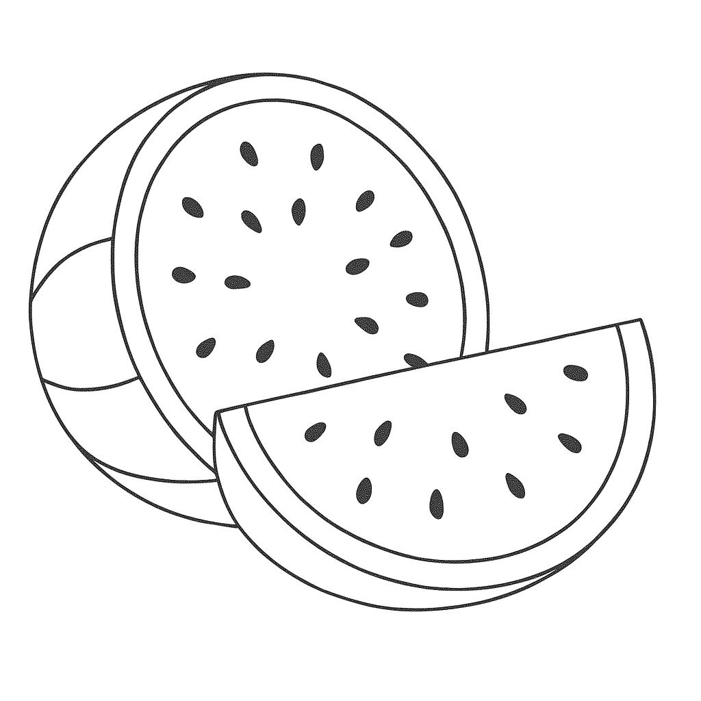 Halved Watermelon