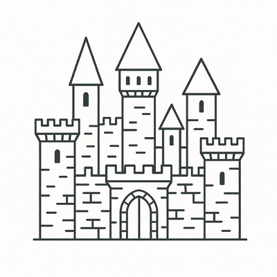 Castle Coloring Pages for Kids 2026 - Free PDF Download