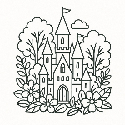 Castle Coloring Pages for Kids 2026 - Free PDF Download