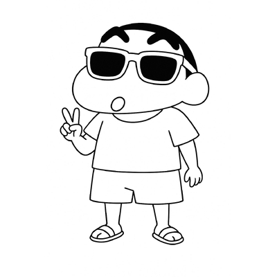 Crayon Shin-chan Coloring Pages 2026 - Fun and Creative for Kids