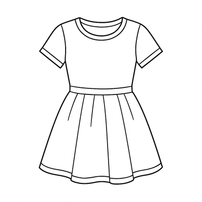 Dress Coloring Pages for Kids - Coloring Sheets 2026