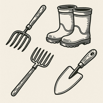 Farming Tools Coloring Pages for Kids 2026 - Creativity and Learning