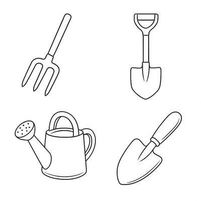 Farming Tools Coloring Pages for Kids 2026 - Creativity and Learning