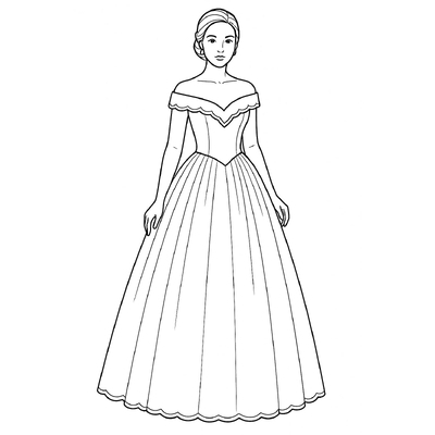 Festival Dress Coloring Pages for Kids 2026 - Creative and Fun
