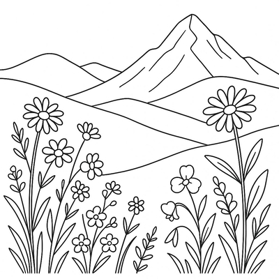 Flower Garden Coloring Pages for Kids – Beautiful Coloring Pictures 2026