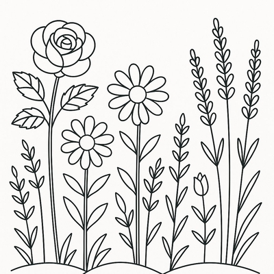Flower Garden Coloring Pages for Kids – Beautiful Coloring Pictures 2026