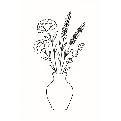 Flower Vase Coloring Pages for Kids – Coloring Sheets 2026