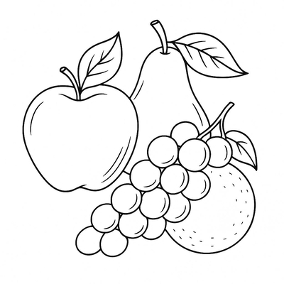 Fruit Coloring Pages for Kids 2026 - Inspire Creativity