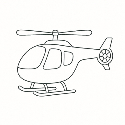 Helicopter Coloring Pages for Kids 2026 – Free PDF Sheets