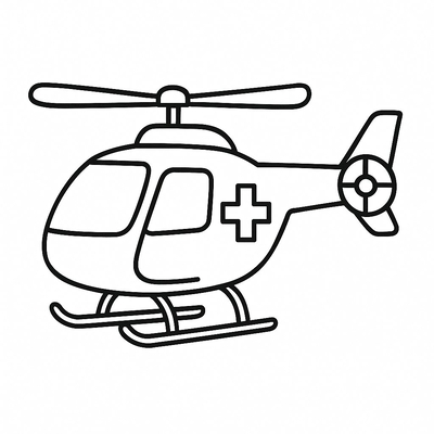 Helicopter Coloring Pages for Kids 2026 – Free PDF Sheets