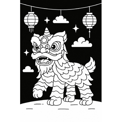 Lion Dance Coloring Pages for Kids – Unicorn Head Coloring Sheets 2026